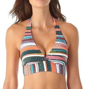 Anne Cole   Halter-Neck Bikini Swim Top